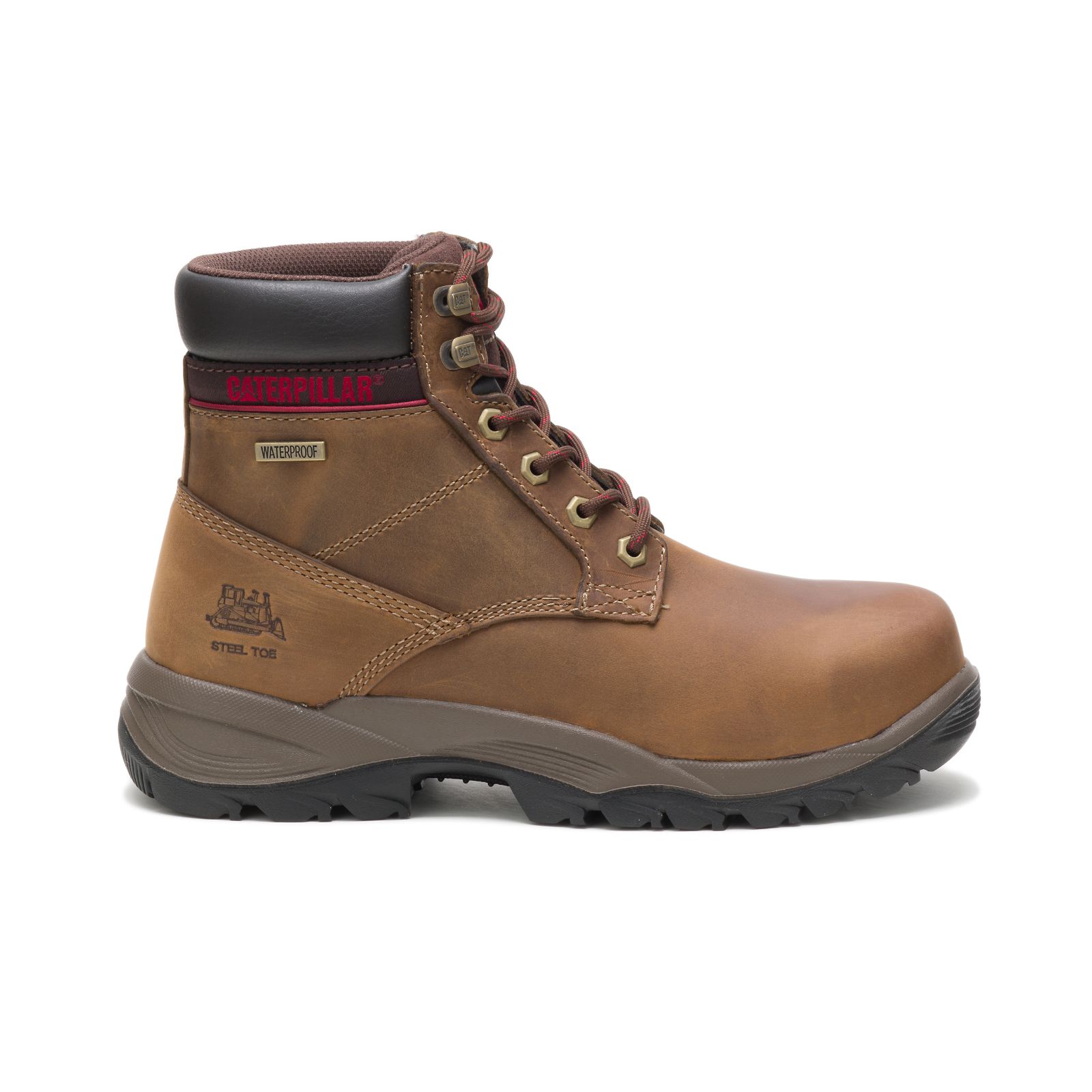 Caterpillar Dryverse 6" Waterproof Steel Toe - Womens Work Boots - Dark Brown - NZ (127SWQDHB)